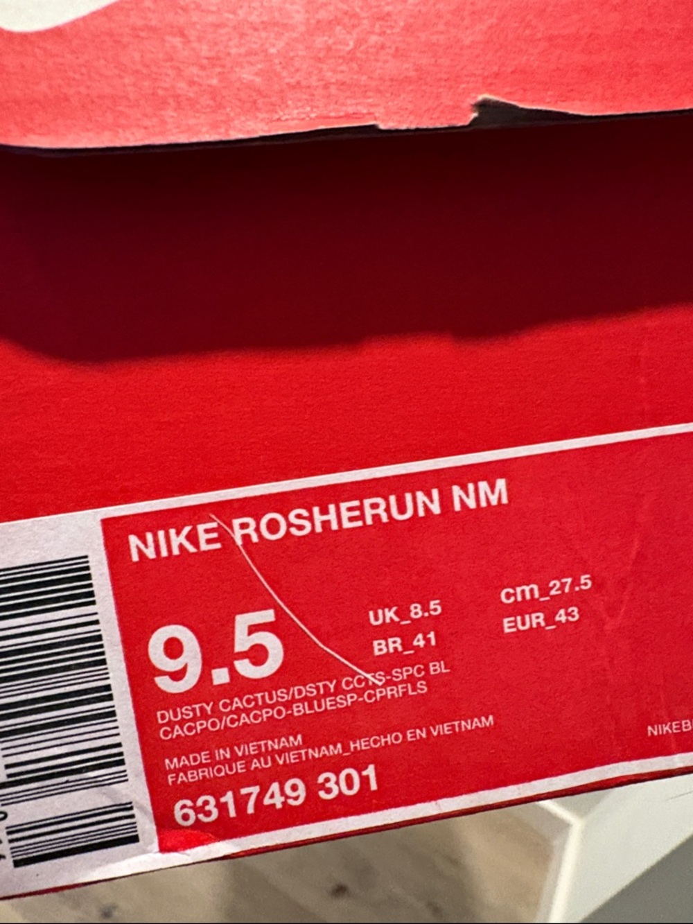 NIB [Nike] Roshe Run NM Athletic Shoes in Dusty Cactus/Spice Blue Men’s 9.5 - Picture 11 of 11